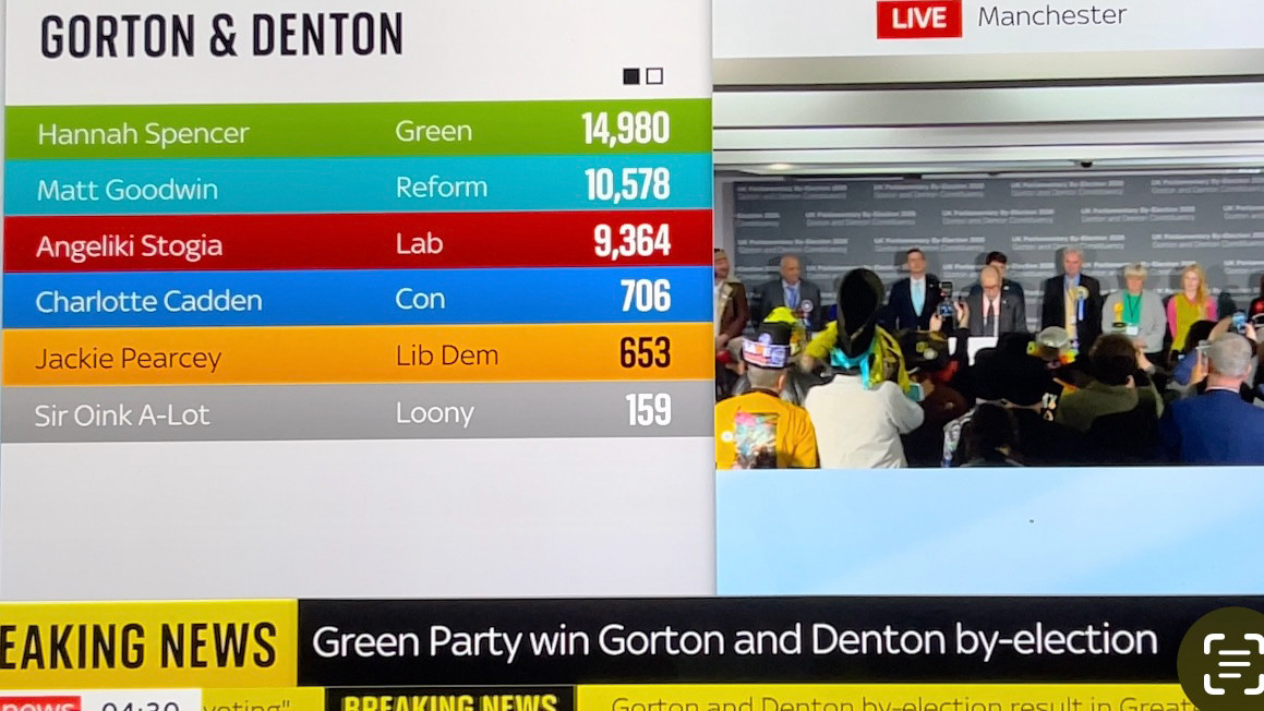 British politics changed yesterday